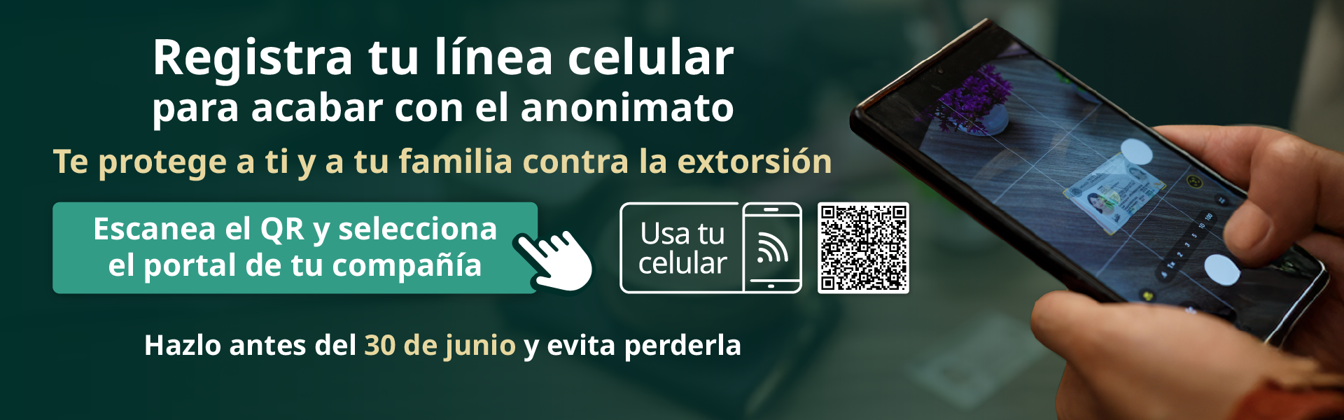 Campaña Registro de Línea Celular